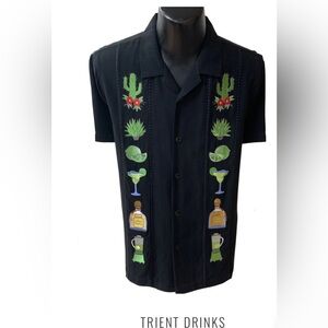Men’s Mexican Guayabera shirt size L